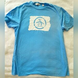 Men's Blue Original Penguin T-Shirt
